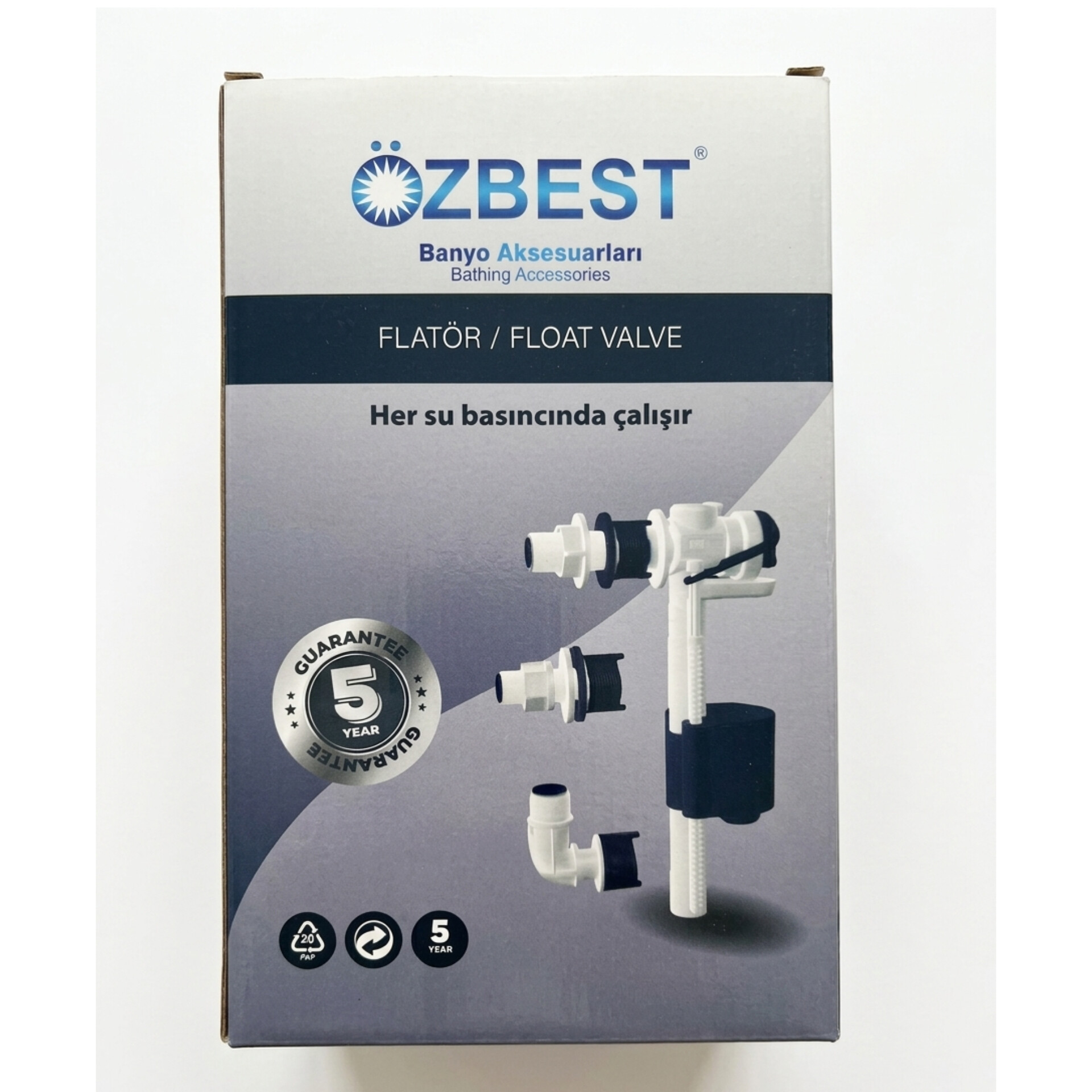 ÖZBEST YANDAN FLATÖR DİRSEKLİ 3/8 VE 1/2 KİT